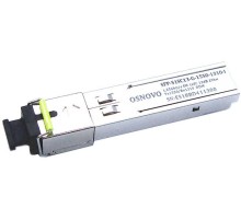 Трансивер/ OSNOVO Оптический гигабитный SFP Модуль промышленный, SC, одно волокно SM, Tx:1550/Rx:1310, до 1,25 Гбит/c, до 20 км