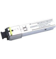 Трансивер/ OSNOVO Оптический гигабитный SFP Модуль промышленный, SC, одно волокно SM, Tx:1550/Rx:1310, до 1,25 Гбит/c, до 20 км