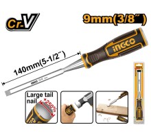 Стамеска 9x140мм, CrV, INGCO HWC0806 INDUSTRIAL