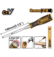 Стамеска 9x140мм, CrV, INGCO HWC0806 INDUSTRIAL