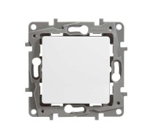 ETIKA Переключатель 10А, на винтах, бел.