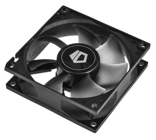Вентилятор для корпуса ID-COOLING NO-8025-SD 80x80x25мм (136шт./кор, 3pin, черный, 2000об/мин) BOX