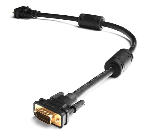 Greenconnect Кабель SVGA 7.0м чёрный, позолоченные контакты, ферритовые кольца, OD8.0mm. 15M / 15M Premium GCR-VM2VM2-7.0m, 28/28 AWG, двойной экран Greenconnect Кабель SVGA 7.0м чёрный, позолоченные контакты, ферритовые кольца, OD8.0mm. 15M / 15M Premium GCR-VM2VM2-7.0m, 28/28 AWG, двойной экран