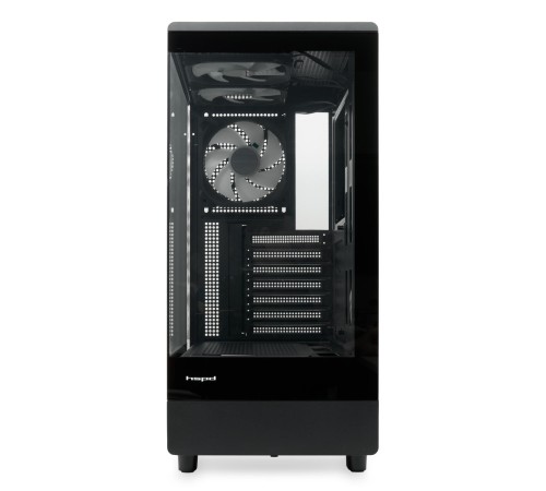 Корпус без блока питания/ Case HSPD F510, Panoramic Mid Tower, Black, TG, 0.5 SPCC, 3x120mm ARGB (Orbis F1) ATX, mATX, mITX 180/280/160mm 1x2.5", 1x3.5", 7xPCI 2xUSB-A 3.0 356x218x467mm Корпус без блока питания/ Case HSPD F510, Panoramic Mid Tower, Black, TG, 0.5 SPCC, 3x120mm ARGB (Orbis F1) ATX, mATX, mITX 180/280/160mm 1x2.5", 1x3.5", 7xPCI 2xUSB-A 3.0 356x218x467mm