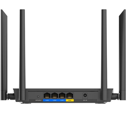 Маршрутизатор/ AC1200 Wi-Fi Router, 100Base-TX WAN, 3x100Base-TX LAN, 4x5dBi external antennas Маршрутизатор/ AC1200 Wi-Fi Router, 100Base-TX WAN, 3x100Base-TX LAN, 4x5dBi external antennas