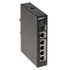4-портовый неуправляемый коммутатор промышленное исполнение, Порты: 4 RJ45 10/100Мбит/с 1 RJ45 10/100/1000Мбит/с uplink 1 SFP 100/1000Мбит/с uplink; питание: 12В DC; грозозащита: до 4кВ; рабочая температура:-40С+70С