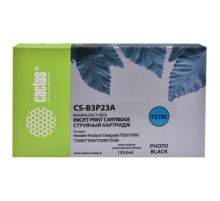 -/ Картридж струйный Cactus CS-B3P23A №727 фото черный (130мл) для HP DJ T920/T1500