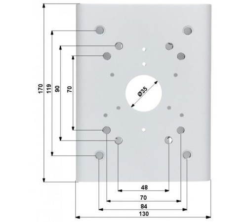 Крепление на столб DAHUA DH-PFA150, Junction Box