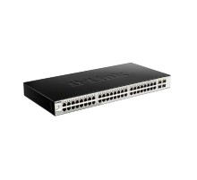 Сетевой коммутатор/ DGS-1210-52/ME/B2A Managed L2 Metro Ethernet Switch 48x1000Base-T, 4x1000Base-X SFP, Surge 6KV, CLI, RJ45 Console