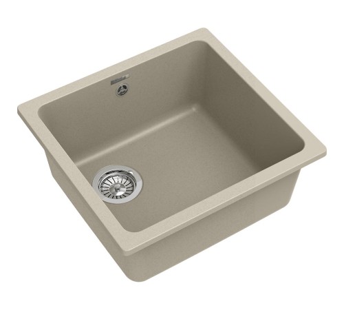 Кухонная мойка RIVELATO RIVELATO Мойка BERKANA 45 1-чаш 485*455, монтаж: универсальный, материал: кварц, цвет: темно-бежевый Кухонная мойка RIVELATO RIVELATO Мойка BERKANA 45 1-чаш 485*455, монтаж: универсальный, материал: кварц, цвет: темно-бежевый