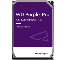 Жесткий диск Western Digital Purple Pro HDD 3.5" SATA 14Tb, 7200 rpm, 512MB buffer (DV&NVR + AI), WD141PURP, 1 year