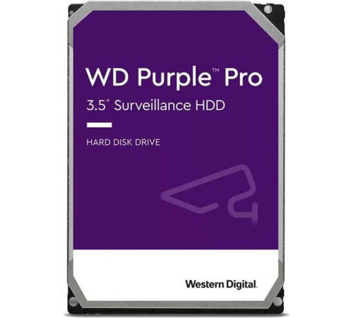 Жесткий диск Western Digital Purple Pro HDD 3.5" SATA 14Tb, 7200 rpm, 512MB buffer (DV&NVR + AI), WD141PURP, 1 year