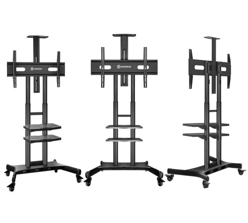 ONKRON мобильная стойка для ТВ 50"-86", макс 90.9кг, чёрная TS1881 ONKRON мобильная стойка для ТВ 50"-86", макс 90.9кг, чёрная TS1881