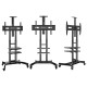 ONKRON мобильная стойка для ТВ 50"-86", макс 90.9кг, чёрная TS1881