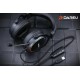 Гарнитура игровая проводная Dareu EH925 Black (черный), подсветка RGB, фиксированный микрофон с шумоподавлением, подключение USB, длина кабеля 2,2м (Мятая упаковка)