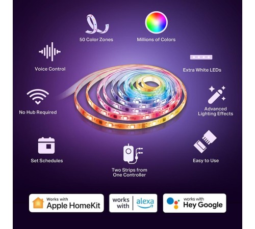 Умная светодиодная Wi-Fi лента/ Smart Wi-Fi Light Strip, Multicolor