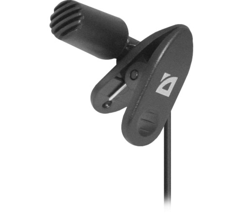 Defender Микрофон компьютерный MIC-109 черный, на прищепке, 1,8 м