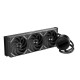 Водяное охлаждение для процессора/ Water Cooling System SAMA Q70 Black (360mm, LED temp., Black, ARGB/ Fans: 3x120mm, 86CFM, 30dBA, 2600RPM/ Pump height 64mm, 30dBA, 2800RPM, Rad thickness 27mm/ S: 1851, 1700, 1200, 20XX, 115X, AM5, AM4)