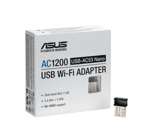 Адаптер/ USB-AC53 NANO/EU/13/GB_EU/// Адаптер/ USB-AC53 NANO/EU/13/GB_EU///
