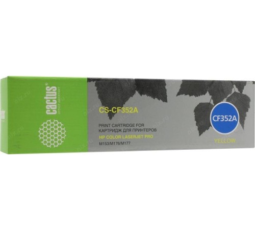 -/ Картридж лазерный Cactus CS-CF352A CF352A желтый (1000стр.) для HP M176/M177
