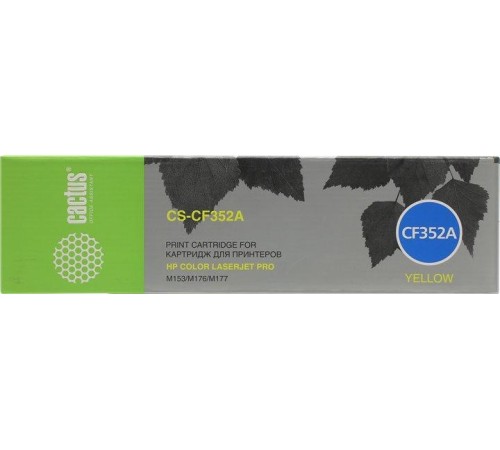 -/ Картридж лазерный Cactus CS-CF352A CF352A желтый (1000стр.) для HP M176/M177