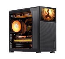 Корпус без блока питания/ Case JONSBO D41 MESH SCREEN, Midi-Tower, TG, no fan, 1xUSB-A 3.2 + 1xUSB-C 3.2, ATX, mATX Black