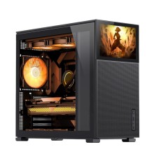 Корпус без блока питания/ Case JONSBO D41 MESH SCREEN, Midi-Tower, TG, no fan, 1xUSB-A 3.2 + 1xUSB-C 3.2, ATX, mATX Black