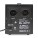 Стабилизатор POWERMAN AVS 1500D, черный, ступенчатый регулятор, цифровые индикаторы уровней напряжения, 1500ВА, 140-260В, максимальный входной ток 10А, 2 евророзетки, IP-20, напольный, 200мм х 160мм х 190мм, 4 кг./ Stabilizer POWERMAN AVS 1500D, black, s