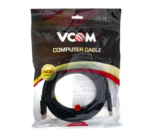 Кабель/ Кабель соединительный DISPLAY PORT v1.2, 4K@60Hz, 5m VCOM <VHD6220-5M> Кабель/ Кабель соединительный DISPLAY PORT v1.2, 4K@60Hz, 5m VCOM <VHD6220-5M>