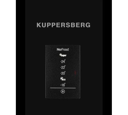 Морозильная камера Kuppersberg/ Отдельностоящая морозильная камера, габариты (ВхШxГ): 1860х595X650 мм, объем 280л, 41 дБ, No frost, ледогенератор, черный Морозильная камера Kuppersberg/ Отдельностоящая морозильная камера, габариты (ВхШxГ): 1860х595X650 мм, объем 280л, 41 дБ, No frost, ледогенератор, черный