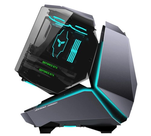 Корпус без блока питания/ Case JONSBO MOD-5, Full-Tower, TG, no fans, 2xUSB-A 3.0 + 1xUSB-C 3.2, ATX, mATX, mITX Gray