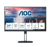 Монитор LCD 23.8'' 16:9 1920х1080(FHD) IPS, 75 Hz, 300 cd/m2, 1000:1, 20М:1, 1ms, HDMI, DP, USB-C, USB-Hub, Height adj, Pivot, Tilt, Swivel, Speakers, Black (Мятая упаковка)