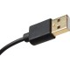 Кабель-переходник/ Кабель-переходник HDMI(M) +USB---> DP(F) 0.15m 4K*60Hz VCOM<CG599E>