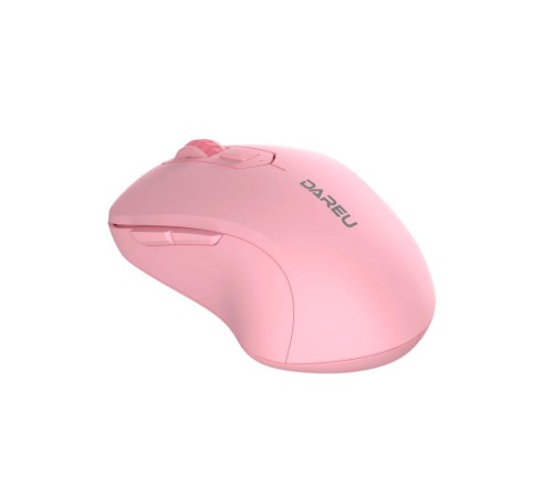 Мышь беспроводная Dareu LM115B Pink (розовый), DPI 800/1200/1600, подключение: ресивер 2.4GHz + Bluetooth, размер 107x59x38мм Мышь беспроводная Dareu LM115B Pink (розовый), DPI 800/1200/1600, подключение: ресивер 2.4GHz + Bluetooth, размер 107x59x38мм