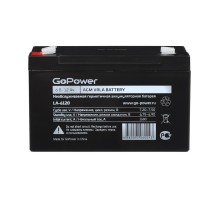 Аккумулятор свинцово-кислотный GoPower LA-6120 6V 12Ah (1/10)