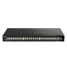 коммутатор D-Link PROJ Управляемый L3 стекируемый коммутатор, 48x1000Base-T, 2x10GBase-T, 2x10GBase-X SFP+, CLI, порт управления 1000Base-T, консольный порт RJ-45