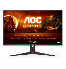 Монитор игровой 23.8'' 16:9 1920х1080(FHD) IPS, 165 Hz, 300 cd/m2, 1000:1, 80M:1, 1ms, VGA, 2xHDMI, DP, Tilt, Speakers, Black+Cherry (Вскрытая упаковка)