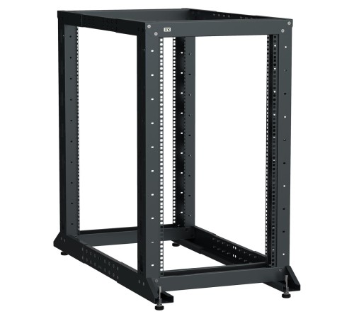 ITK LINEA F Стойка 2-рамная 42U 600х600-1000мм черная