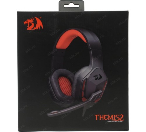 Defender Игровая гарнитура Themis 2 красный + черный, кабель 2 м