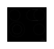 Варочная поверхность Kuppersberg/ Варочная поверхность Kuppersberg, электрическая, High-Tech, 60 см, пауза, таймер, блокировка панели управления, автоматическое отключение, 9 уровней мощности, прямые края, индикация остаточного тепла, сенсорное управление