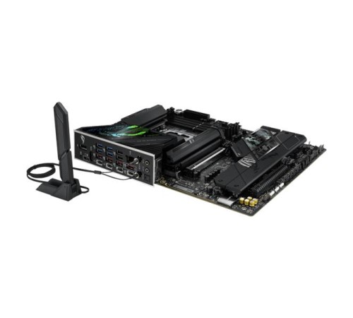 Материнская плата ASUS ROG STRIX Z890-F GAMING WIFI, LGA1851, Z890, 4*DDR5, 4*SATA, 5*M.2, 8*USB 3.2, 2*Type-C, 2*PCIx16, 2*Thunderbolt™ 4, HDMI+DP, ATX; 90MB1I40-M0EAY0