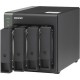 Сетевое хранилище без дисков/ SMB QNAP TS-431X3-4G NAS 4 HDD trays. Alpine AL314, 4-core, 1.7GHz, 4 GB DDR3 (1 x 2 GB) up to 8 GB (1 x 8 GB), 1x10 GbE SFP+, 1x2.5GB Ethernet, 1x1GB Ethernet, USB 3.2x3