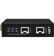 Промышленный PoE-инжектор/ Промышленный PoE-инжектор Gigabit Ethernet на 90W. Соответствует стандартам PoE IEEE 802.3af/at/bt. Автоматическое определение PoE устройств. Мощность PoE - до 90W. Поддержка скорости 10/100/1000Base-T. вх. - RJ45 (10/100/1000 B