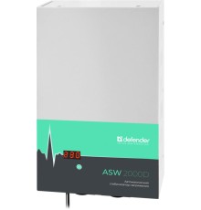 Стабилизатор напряжения ASW 2000D настенный 1200Вт толщина 65мм, 2 розетки/ Voltage stabilizer ASW 2000D wall-mounted 1200W, thickness 65mm, 2 sockets