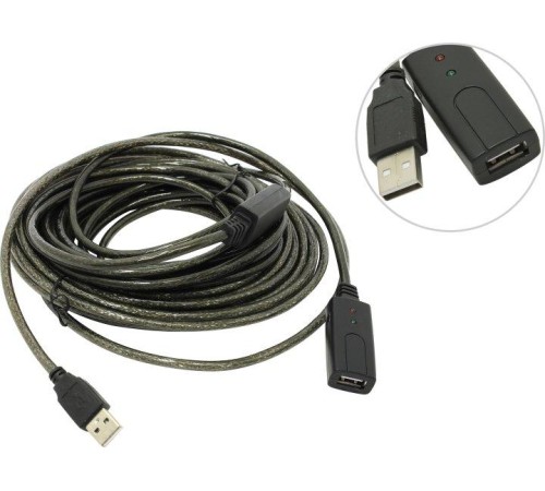 Greenconnect Удлинитель USB 2.0 с 2-мя акивными усилителями сигнала 15.0m Premium, AM/AF 24/22 AWG экран, армированный, морозостойкий, разъём для доп.питания, GCR-UEC3M21-BD2S-15.0m Greenconnect Удлинитель USB 2.0 с 2-мя акивными усилителями сигнала 15.0m Premium, AM/AF 24/22 AWG экран, армированный, морозостойкий, разъём для доп.питания, GCR-UEC3M21-BD2S-15.0m