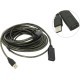 Greenconnect Удлинитель USB 2.0 с 2-мя акивными усилителями сигнала 15.0m Premium, AM/AF 24/22 AWG экран, армированный, морозостойкий, разъём для доп.питания, GCR-UEC3M21-BD2S-15.0m