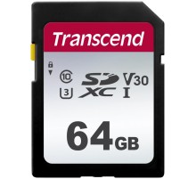 Карта памяти/ Transcend 64GB SDXC Class 10 UHS-I U3 R95, W45MB/s