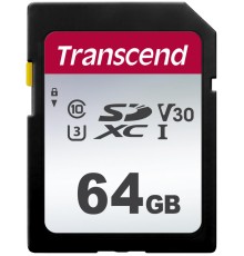 Карта памяти/ Transcend 64GB SDXC Class 10 UHS-I U3 R95, W45MB/s