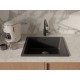 Кухонная мойка RIVELATO RIVELATO Мойка BERKANA 50 1-чаш 560*430, монтаж: универсальный, материал: кварц, цвет: антрацит