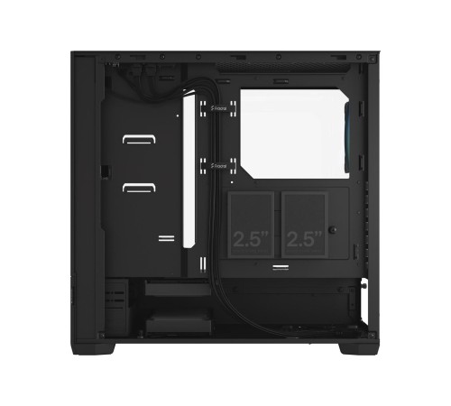 Корпус ПК без блока питания/ Case Fractal Design Pop Air RGB TG Clear Tint, Midi-Tower, 3x120mm RGB, 2xUSB-A 3.2 ATX, mATX, mITX Black